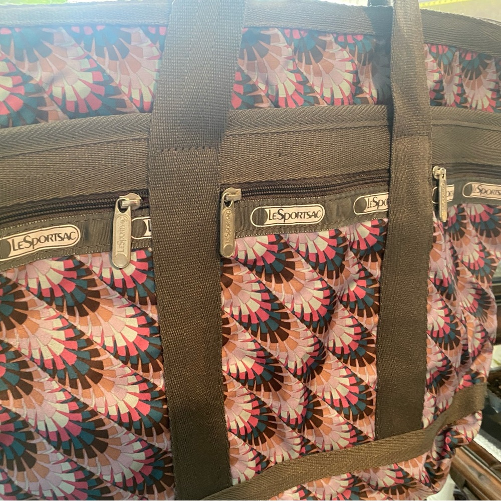 LeSportsac Multicolor Geometric Large Tote Bag